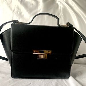 Black Satchel Crossbody purse